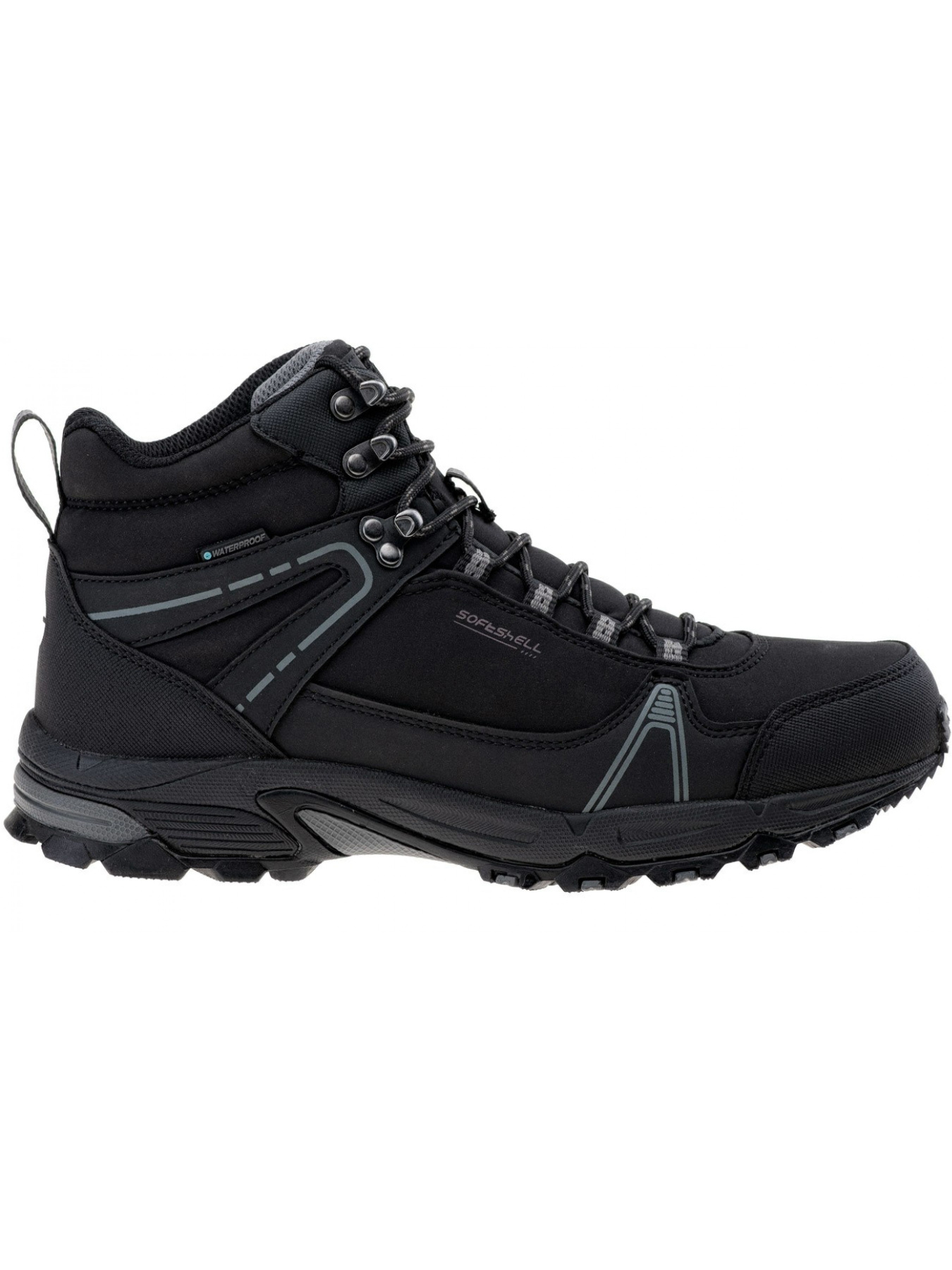 Ботинки аутдор Hitec Hapiter mid wp модель HAPITER MID WP-BLACK/MID GREY Фото