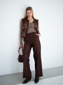 Жилет классический Едельвіка модель 237-25-00brown Фото