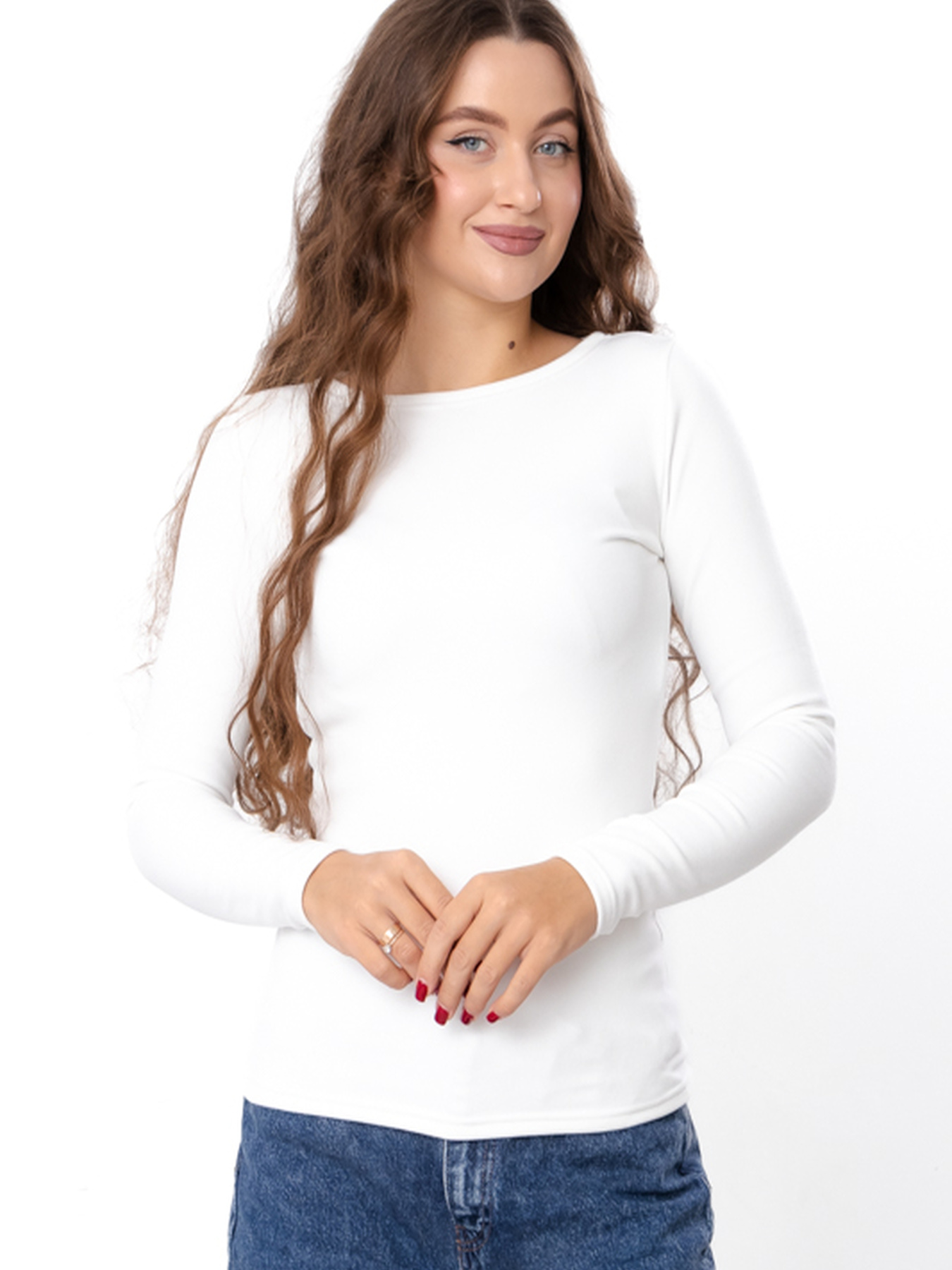 Лонгслив Носи своє модель 8380-113-svtlo-molochnij Фото