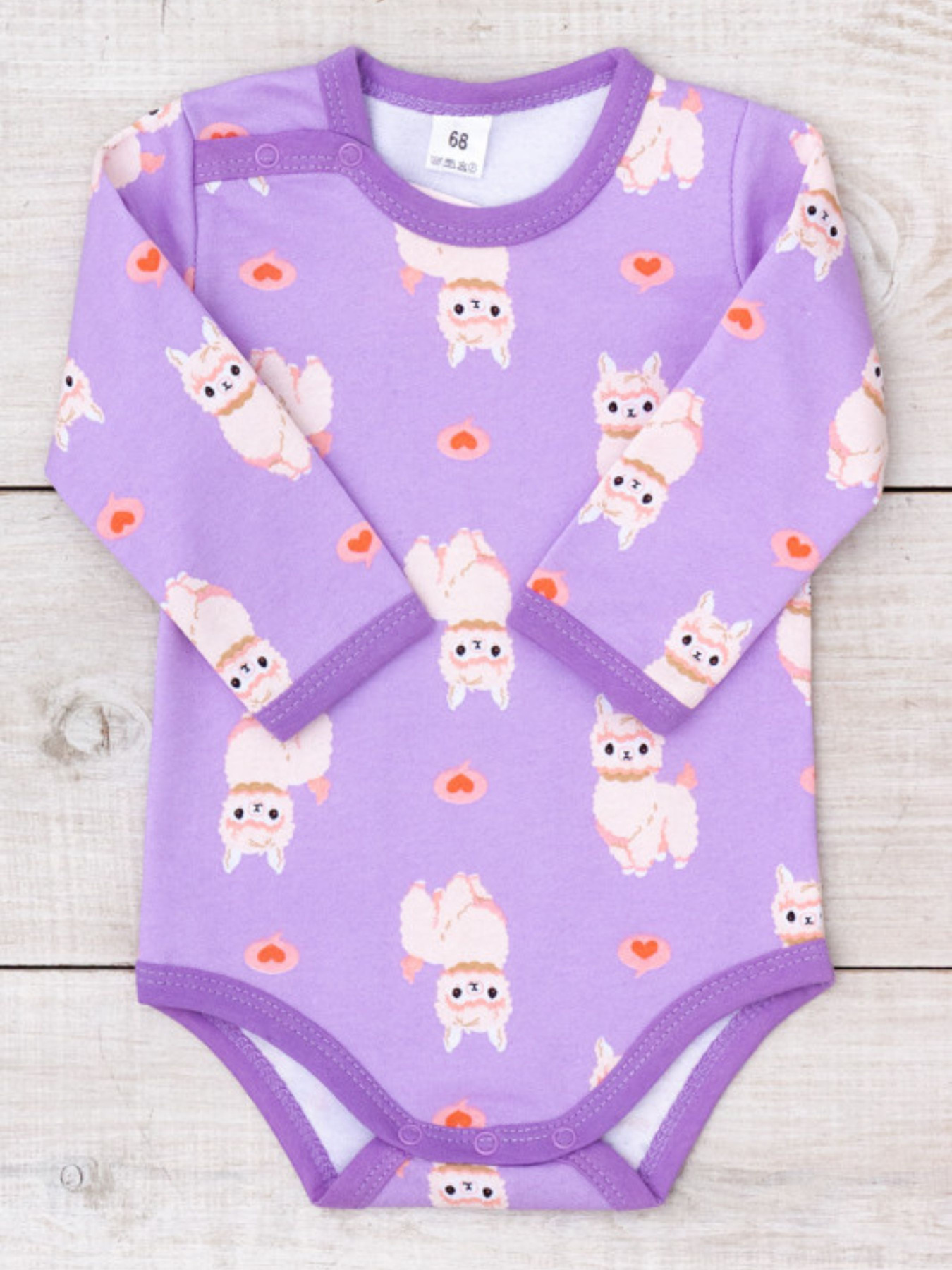 Боди для младенцев Носи своє модель 5010-024-5-lama-svtlo-buzkovij Фото