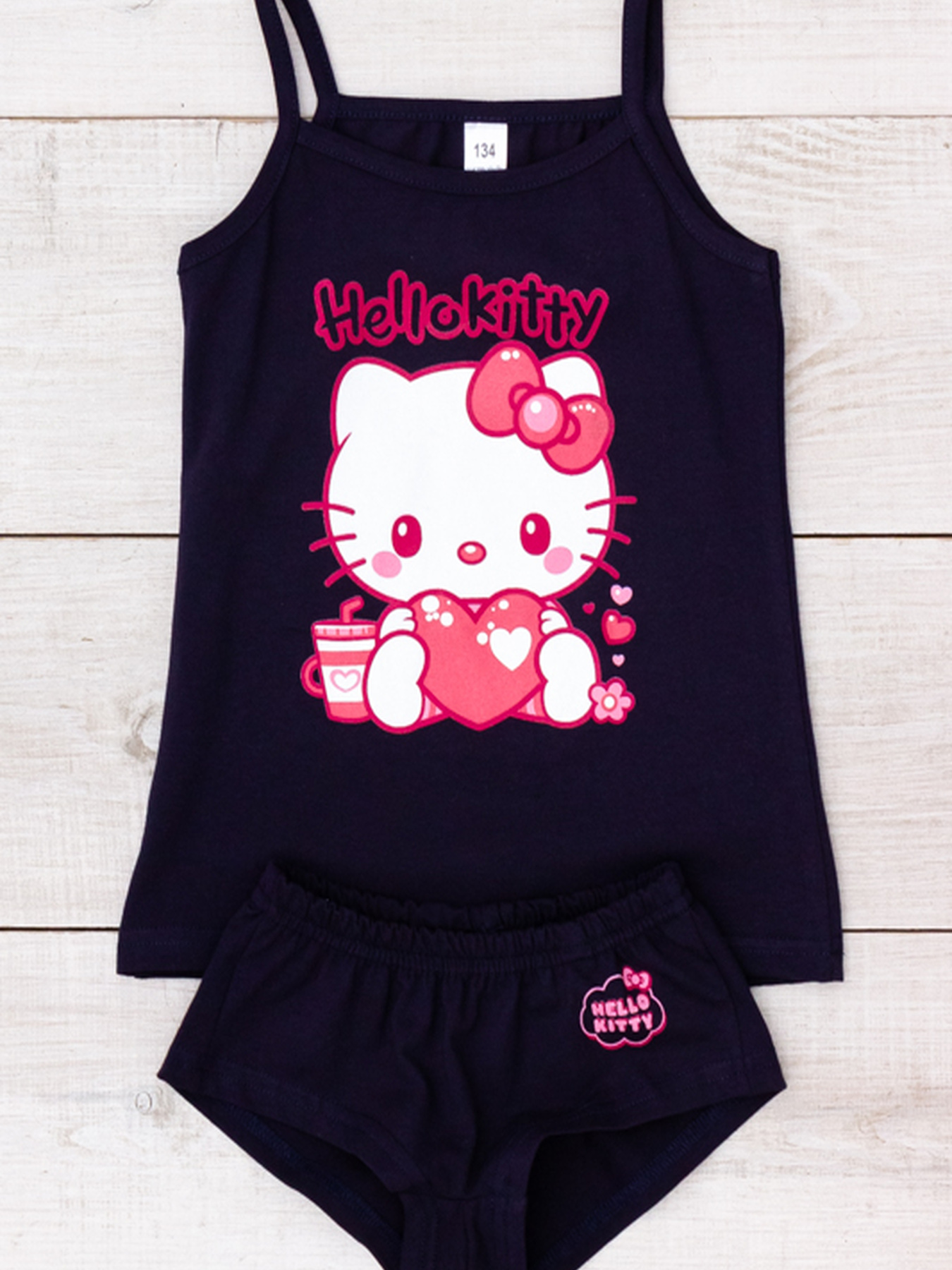 Комплект белья Носи своє модель 6345-036-33-chornilxno-sinj-kitty Фото