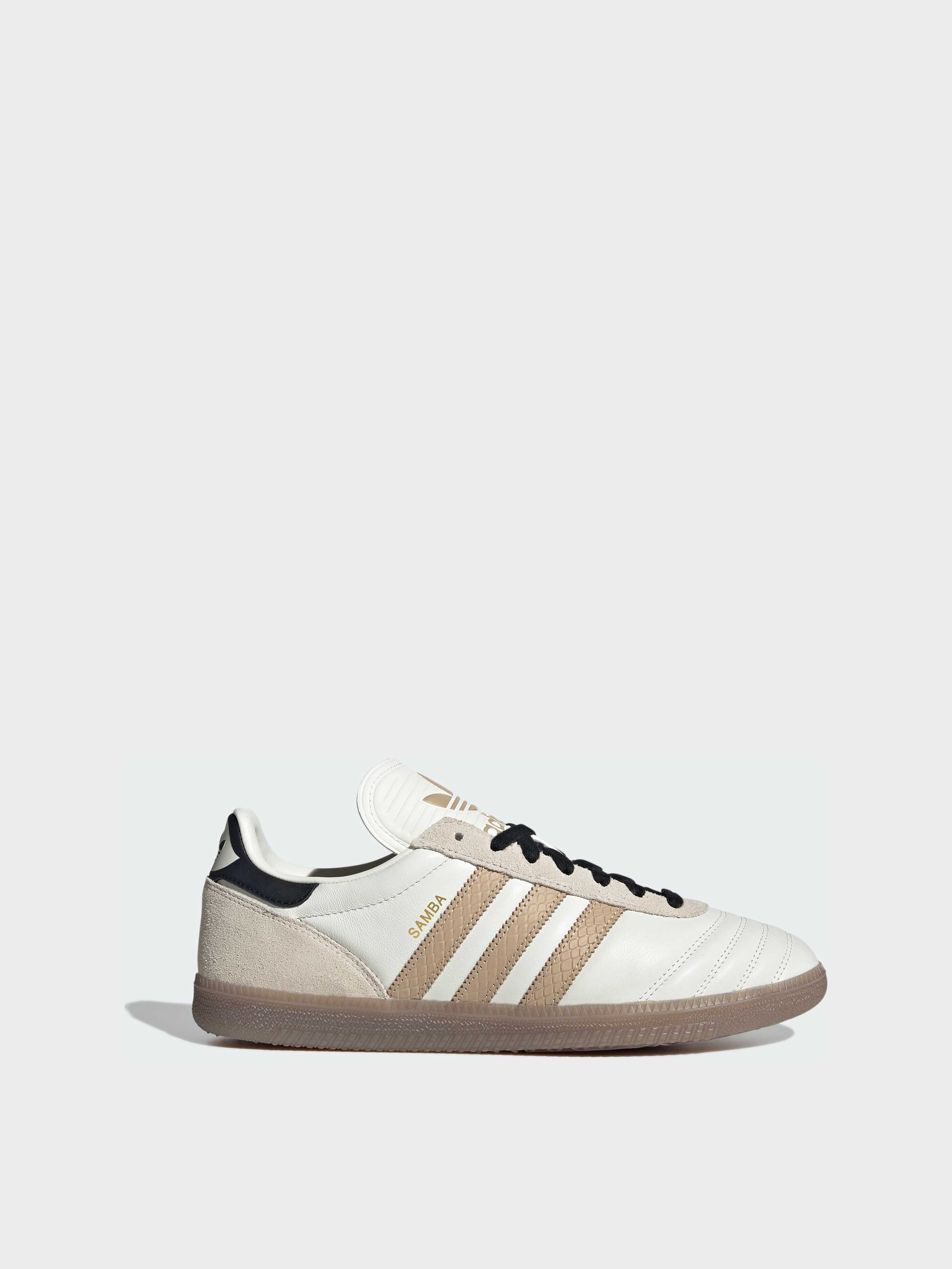 Шкіряні Жіночі Кеди низькі adidas Samba (JQ7824) колір бежевий