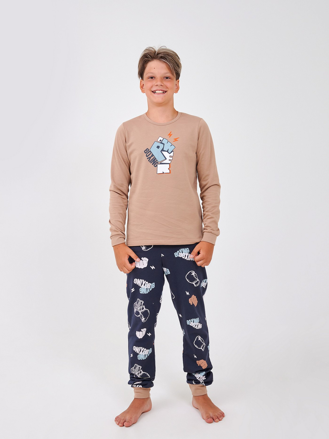 Пижама SMIL модель smil_104872-1-pesocnyj Фото