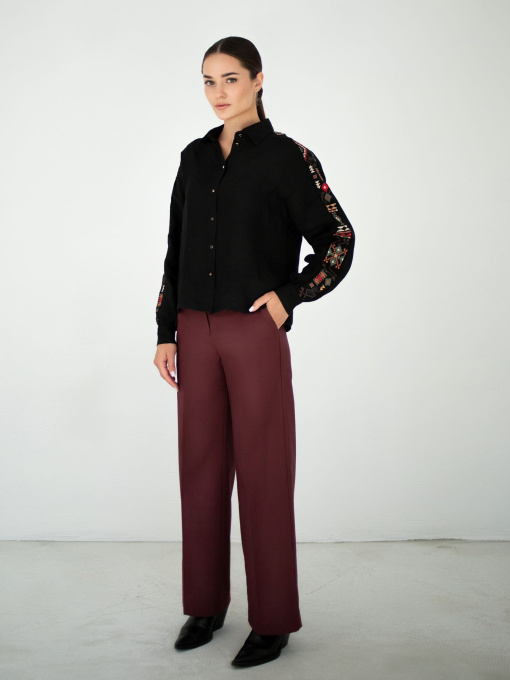 Брюки классические Едельвіка модель 234-25-00burgundy Фото