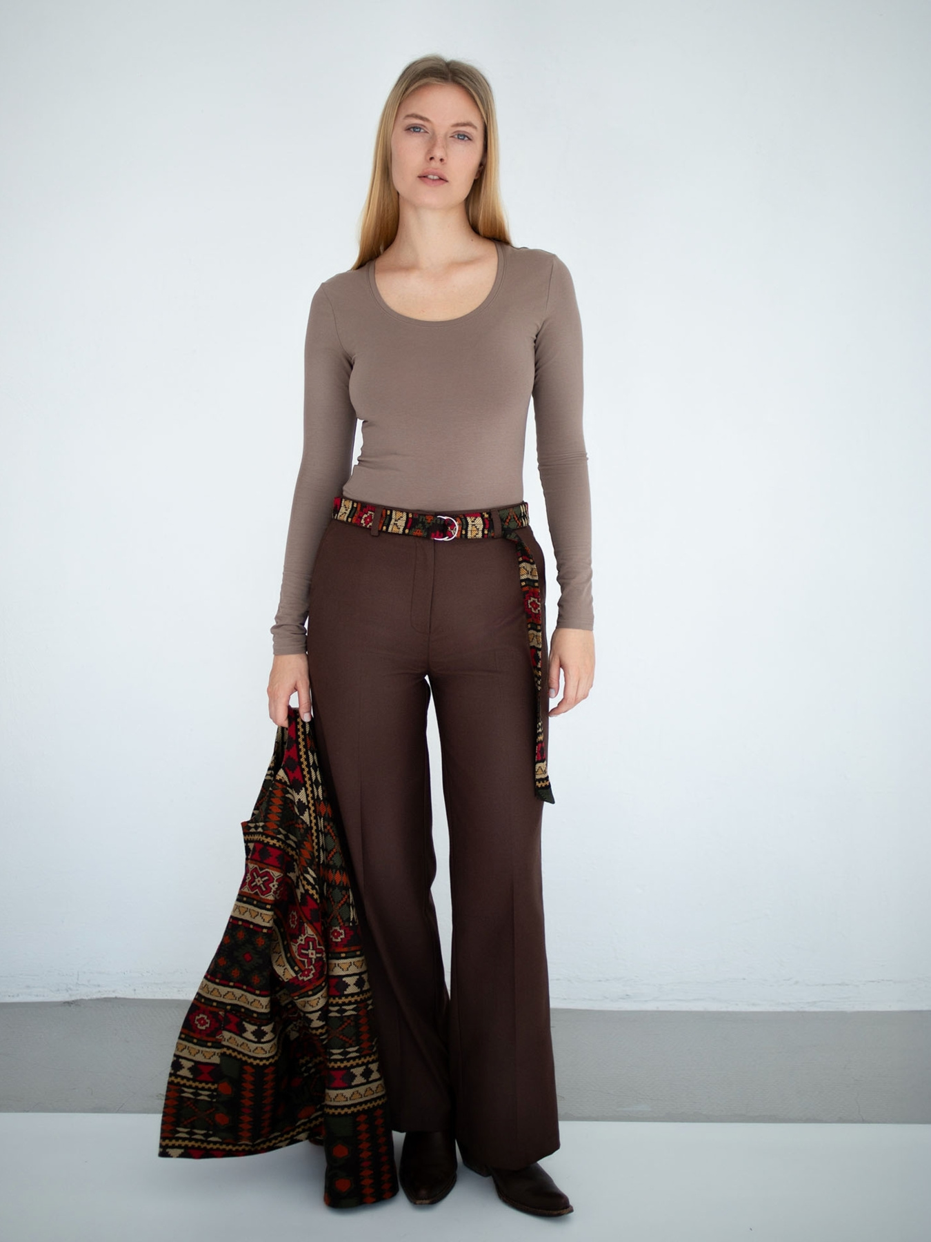 Брюки классические Едельвіка модель 234-25-00brown Фото