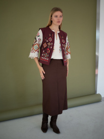 Юбка миди Едельвіка модель 233-25-00brown Фото