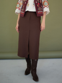 Юбка миди Едельвіка модель 233-25-00brown Фото