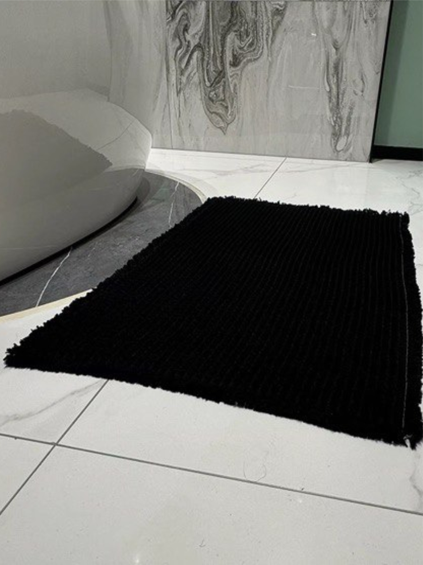 Коврик для ванной / туалета вафельный  Черный Lovely Svi  модель 217255 Фото