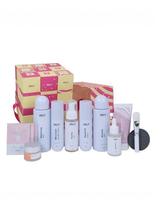 Новорічний адвент календар косметики Advent Calendar 2026 INLY на 10 комірок INLY модель 681085 Фото