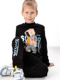 Повседневный костюм Носи своє модель 6063-023-33-6-chornij-strong Фото