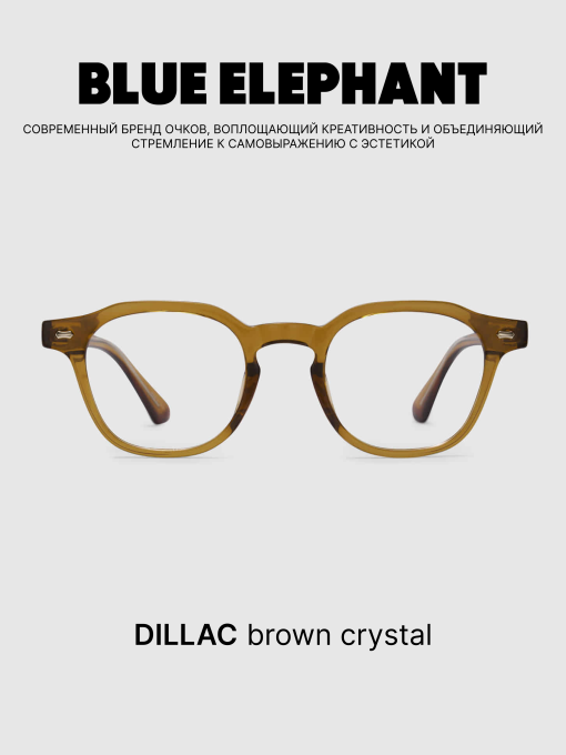 Очки BLUE ELEPHANT DILLAC Brown Crystal модель CP114413 Фото