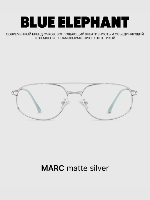 Очки BLUE ELEPHANT MARC Matte Silver модель CP114537 Фото