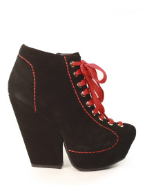 Бoтильоны It-girl модель 6056-22-black-red Фото