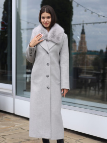 Пальто с утеплителем MilaNova модель Пальто ПВ-392 серый Фото