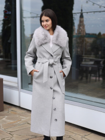 Пальто с утеплителем MilaNova модель Пальто ПВ-392 серый Фото