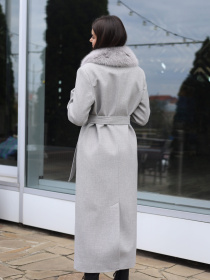 Пальто MilaNova модель Пальто ПВ-392 серый Фото