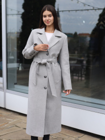 Пальто MilaNova модель Пальто ПВ-392 серый Фото