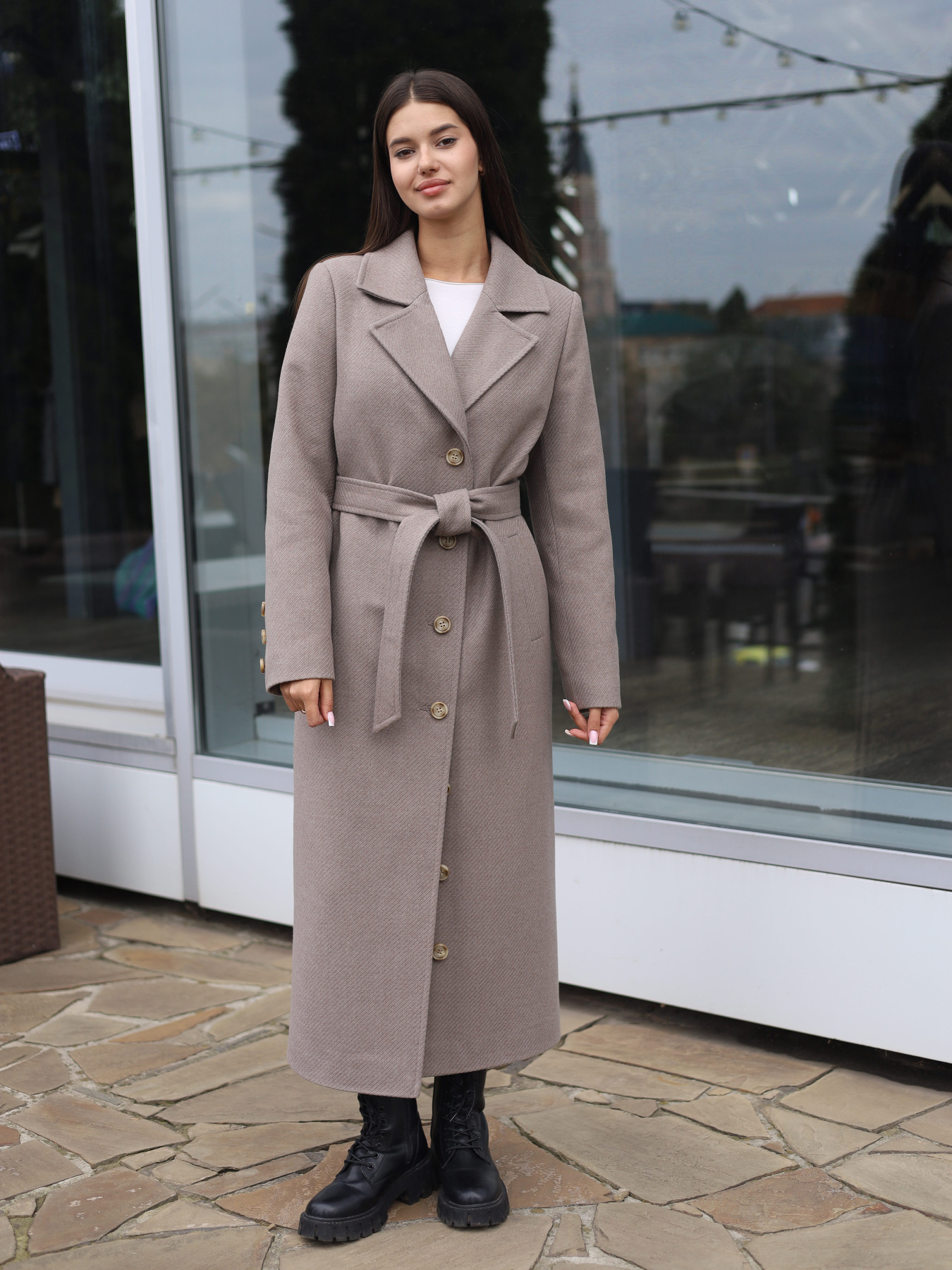 Пальто с утеплителем MilaNova модель Пальто ПВ-392 капучино Фото