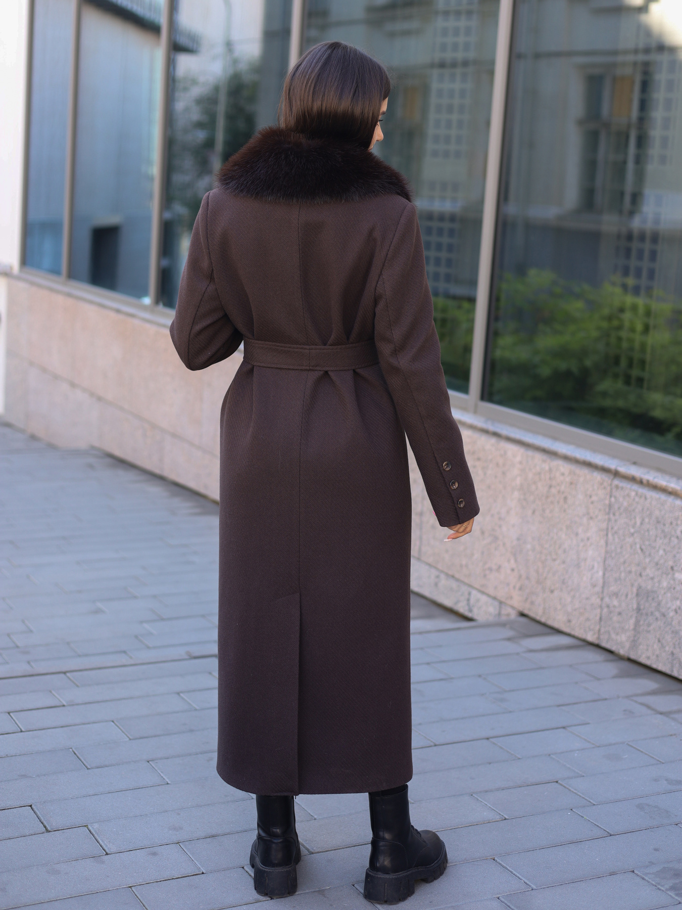 Пальто MilaNova модель Пальто ПВ-392 шоколад Фото