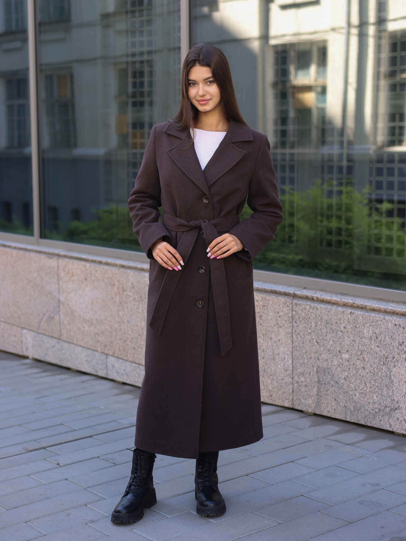 Пальто MilaNova модель Пальто ПВ-392 шоколад Фото