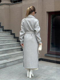 Пальто MilaNova модель Пальто ПВ-384 серый Фото