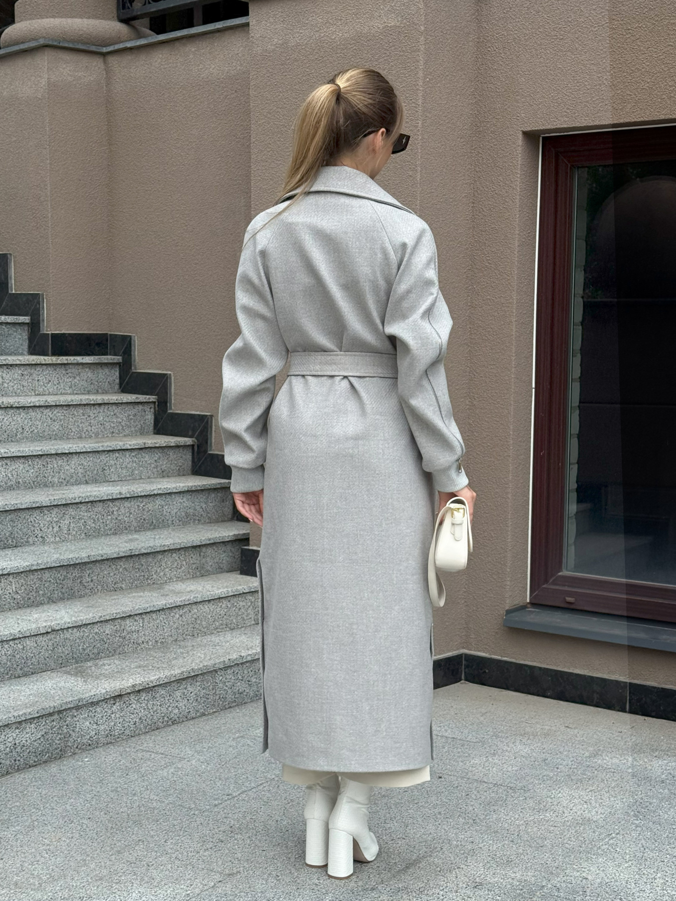 Пальто MilaNova модель Пальто ПВ-384 серый Фото