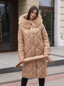 Пальто с утеплителем MilaNova модель Плащ ПВ-391 кемел Фото