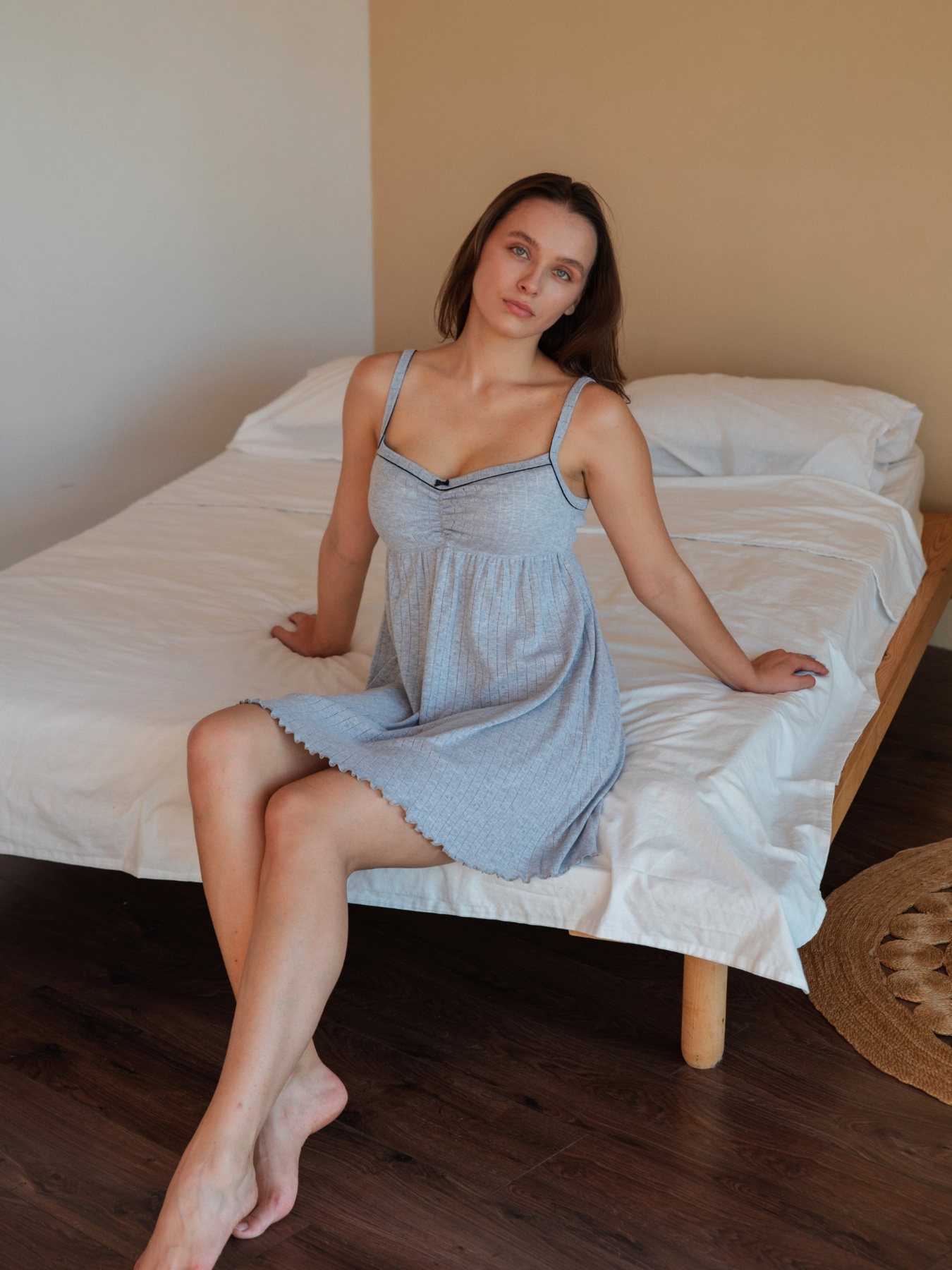 Ночная рубашка N.EL модель 1631-71_gray Фото