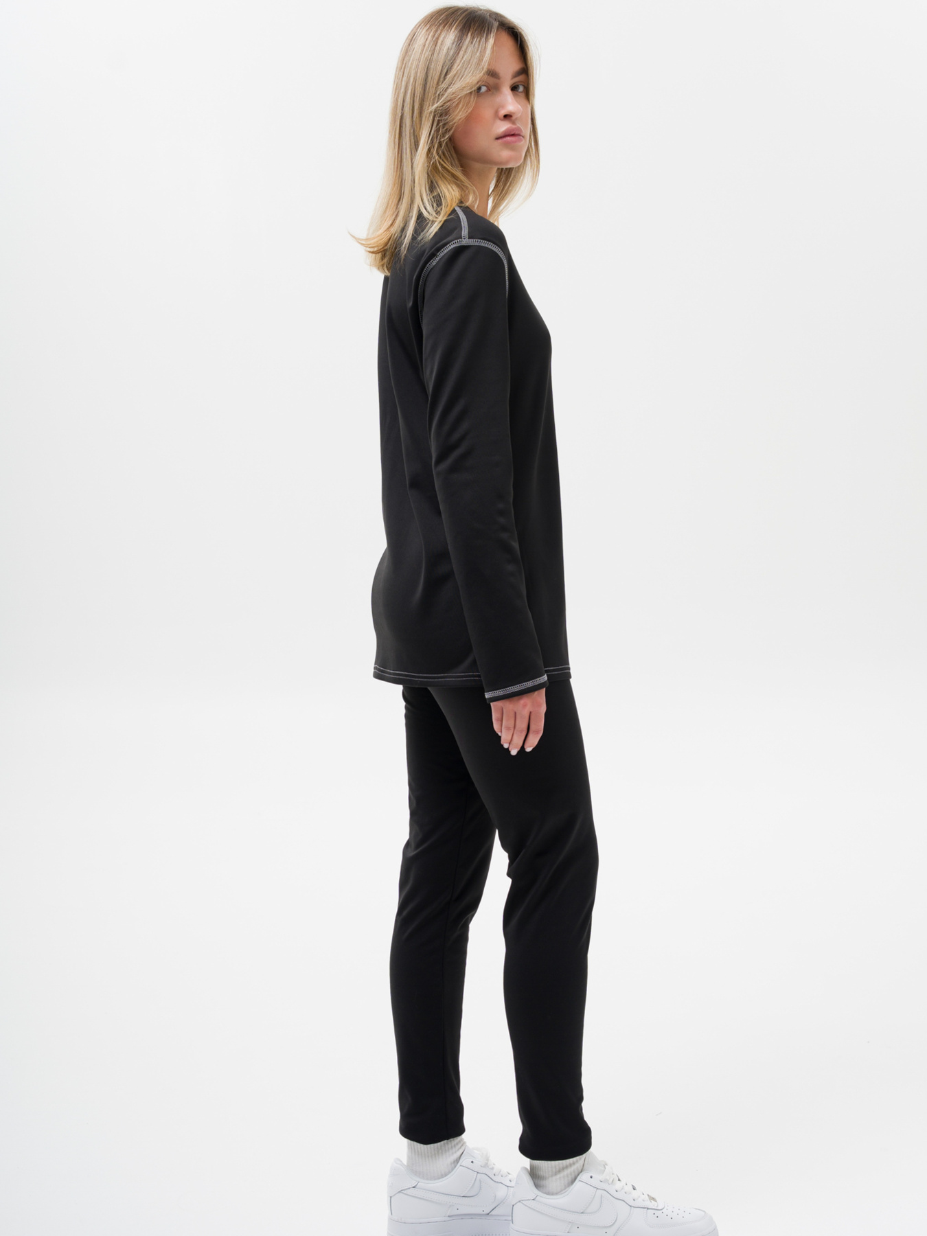 Жіночий Комплект Термобілизни Демісезонний Бавовняний Without Celsius Black модель 8055488 Фото