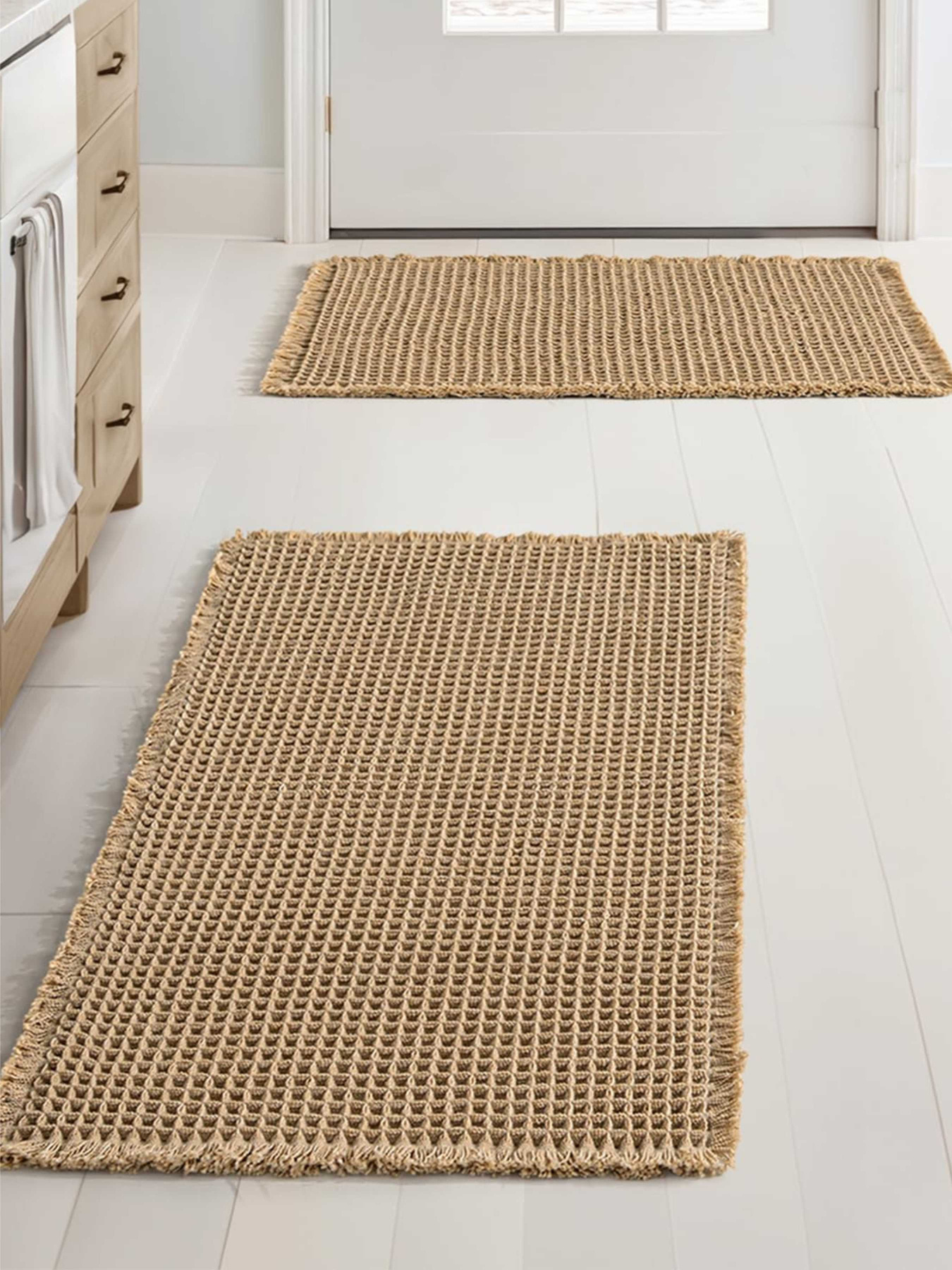 Набор ковриков для ванной/туалета вафельный 2шт. Бежевый Lovely Svi  модель 1207256 Фото