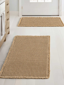 Набор ковриков для ванной/туалета вафельный 2шт. Бежевый Lovely Svi  модель 1207256 Фото