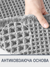 Набір килимків для ванної /туалету вафельний 2шт. Сірий Lovely Svi  модель 1237253 Фото