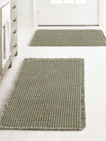 Набір килимків для ванної /туалету вафельний 2шт. Зелений Lovely Svi  модель 1227254 Фото