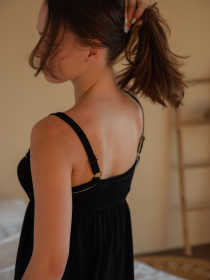 Нічна сорочка N.EL модель 1631-71_black Фото