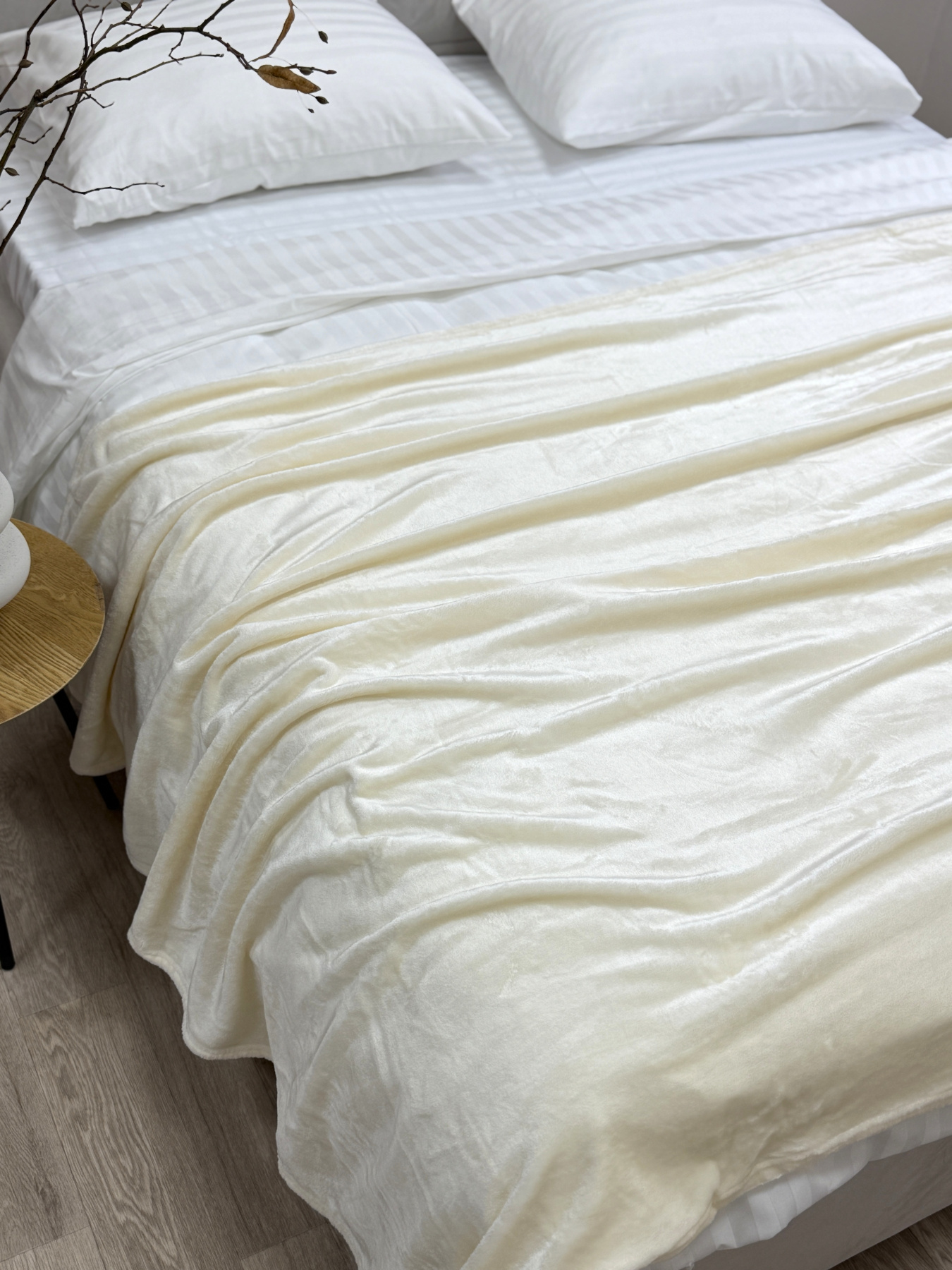 Покрывало Well Soft молочного цвета Coconut milk Ecotton модель 24916 Фото