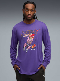 Світшот PUMA Hoopstel Ls Tee модель 632903 Фото