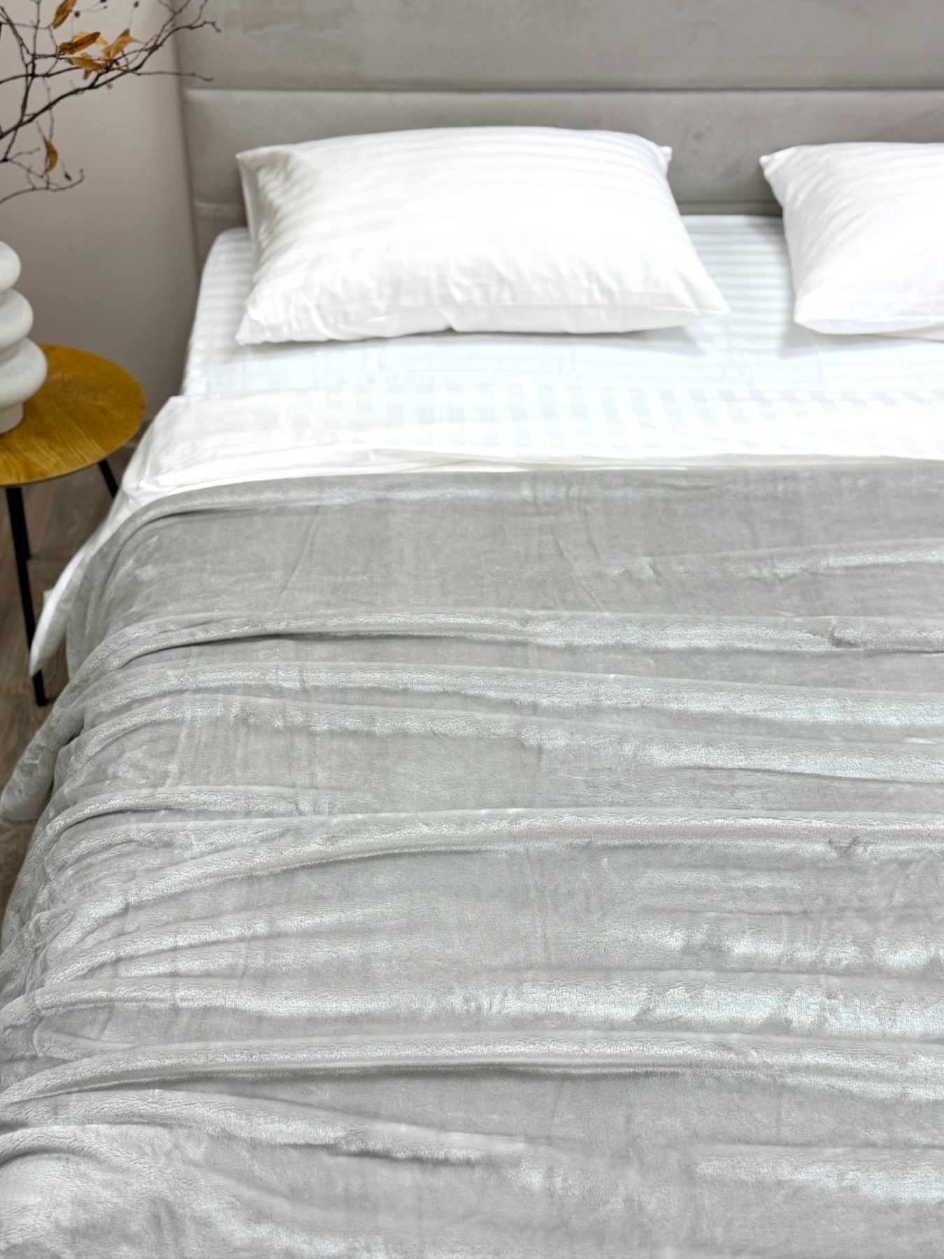 Покрывало Well Soft светло-серого цвета Cool Grey Ecotton модель 24920 Фото