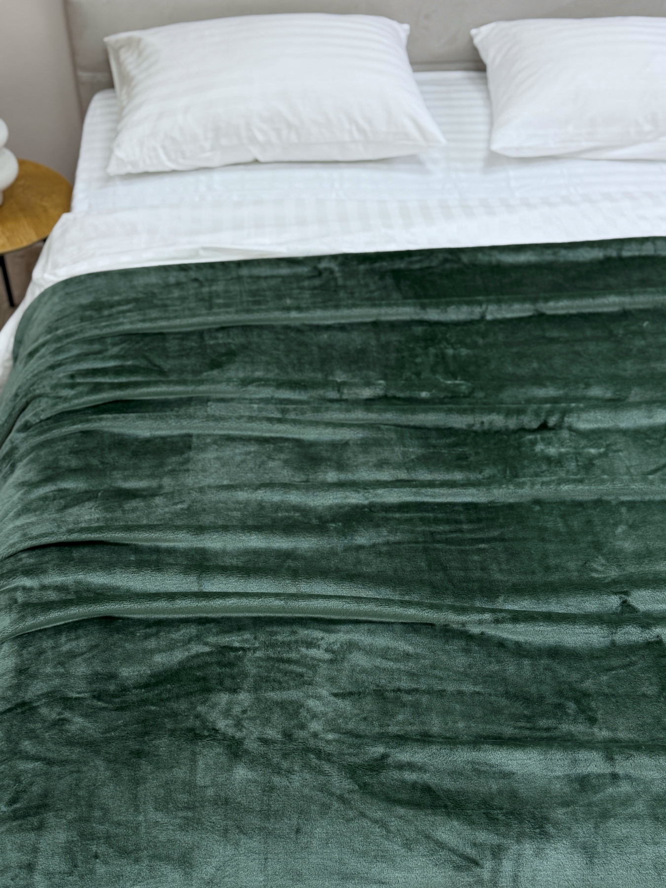 Покрывало Well Soft зелёного цвета Matte Green Ecotton модель 24919 Покрывало Well Soft зелёного цвета Matte Green Ecotton модель 24919 Фото