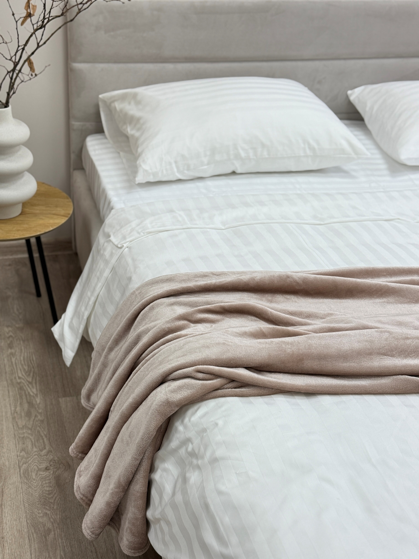 Покрывало Well Soft пудрового розового цвета Mushroom Ecotton модель 24918 Фото