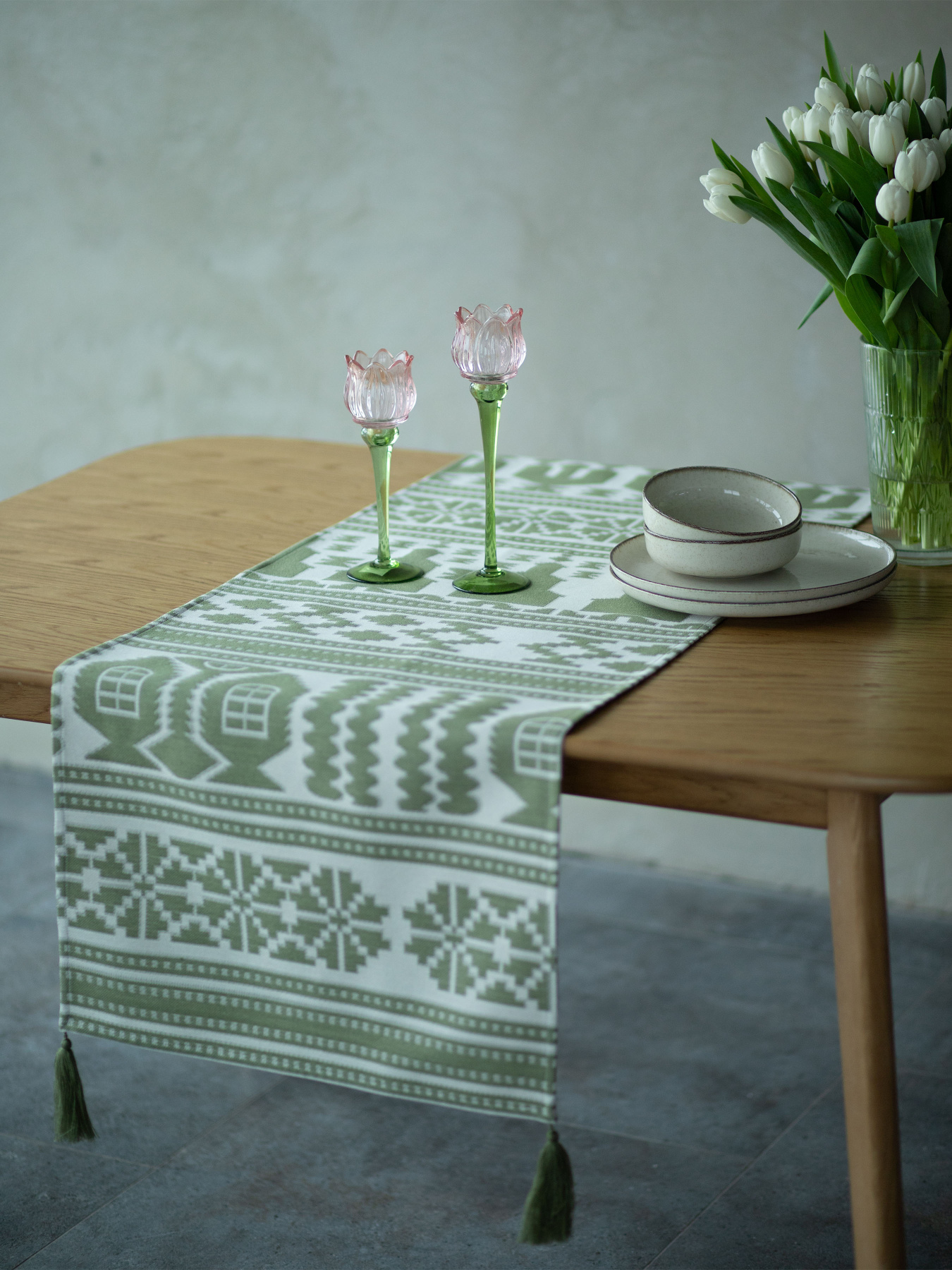 Доріжка Кролевець зелена Едельвіка модель 63-25-00 Доріжка Кролевець зелена Едельвіка модель 63-25-00 Фото