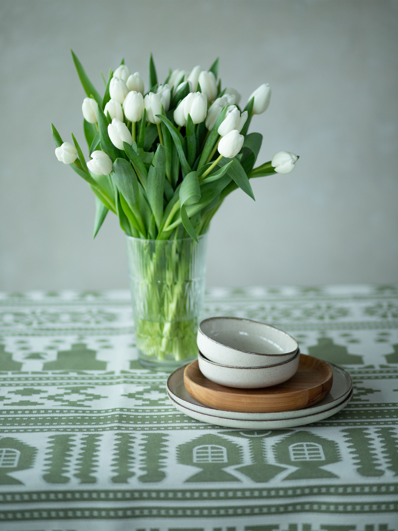 Скатертина Кролевець зелена Едельвіка модель 61-25-00 Скатертина Кролевець зелена Едельвіка модель 61-25-00 Фото