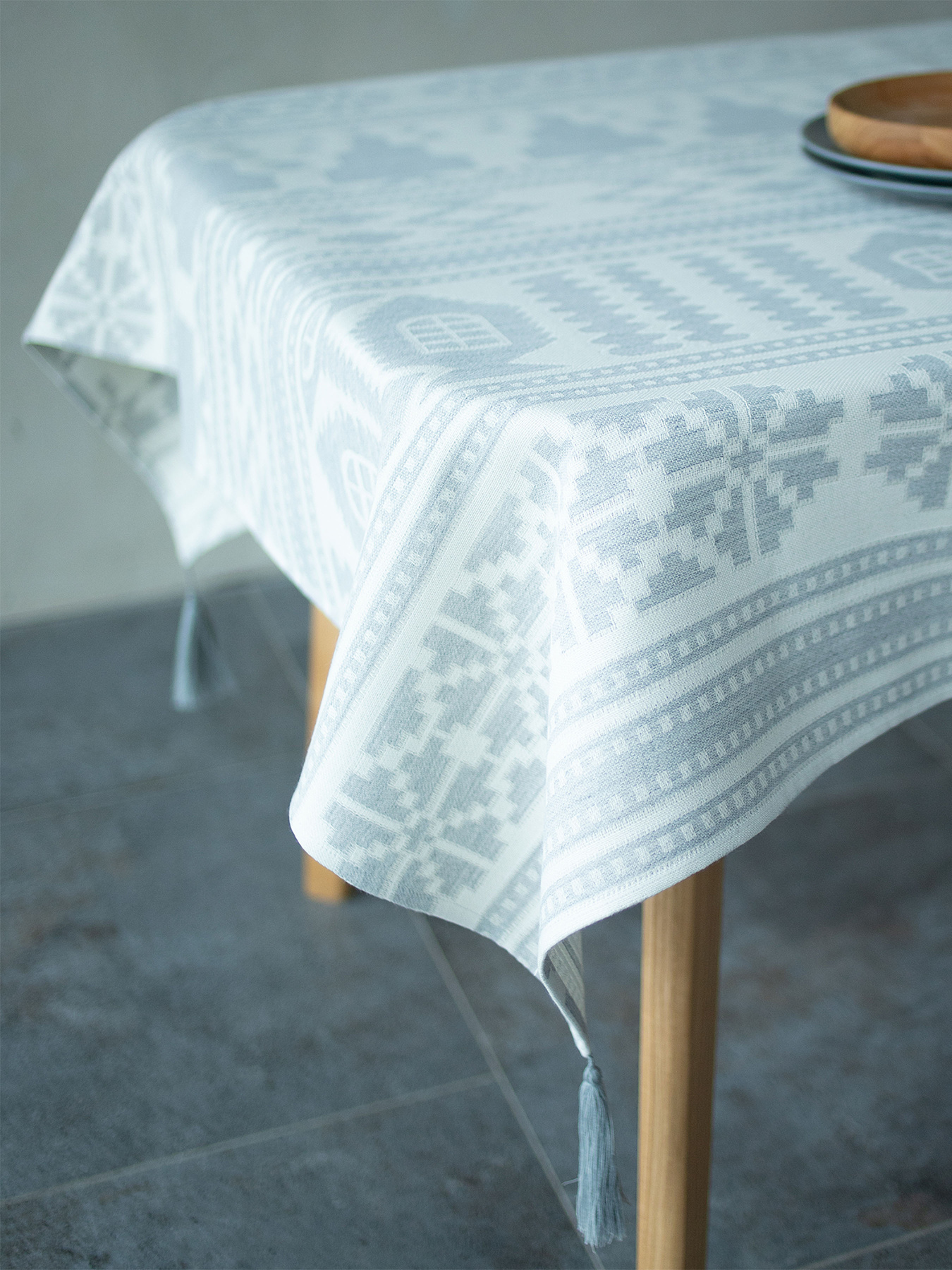 Скатертина Соломаха сіра Едельвіка модель 61-25-00gray Фото