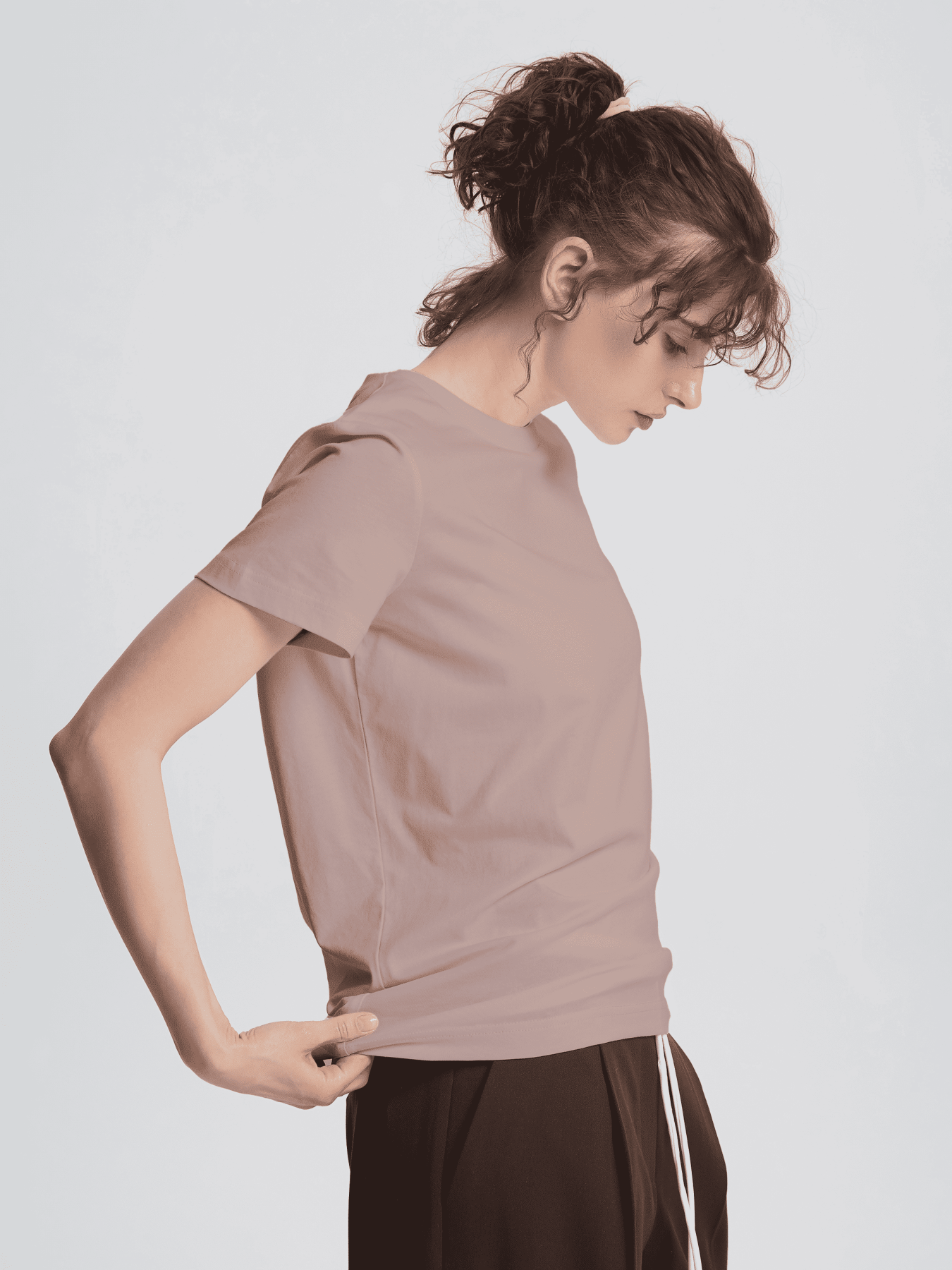 Футболка Роза модель 231107_cappuccino Фото