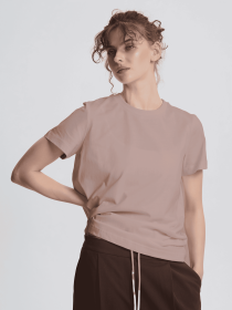 Футболка Роза модель 231107_cappuccino Фото