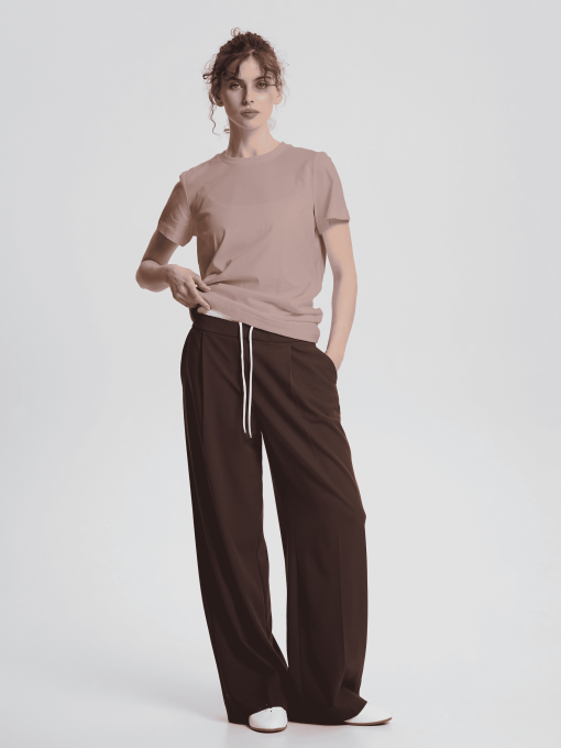 Футболка Роза модель 231107_cappuccino Фото