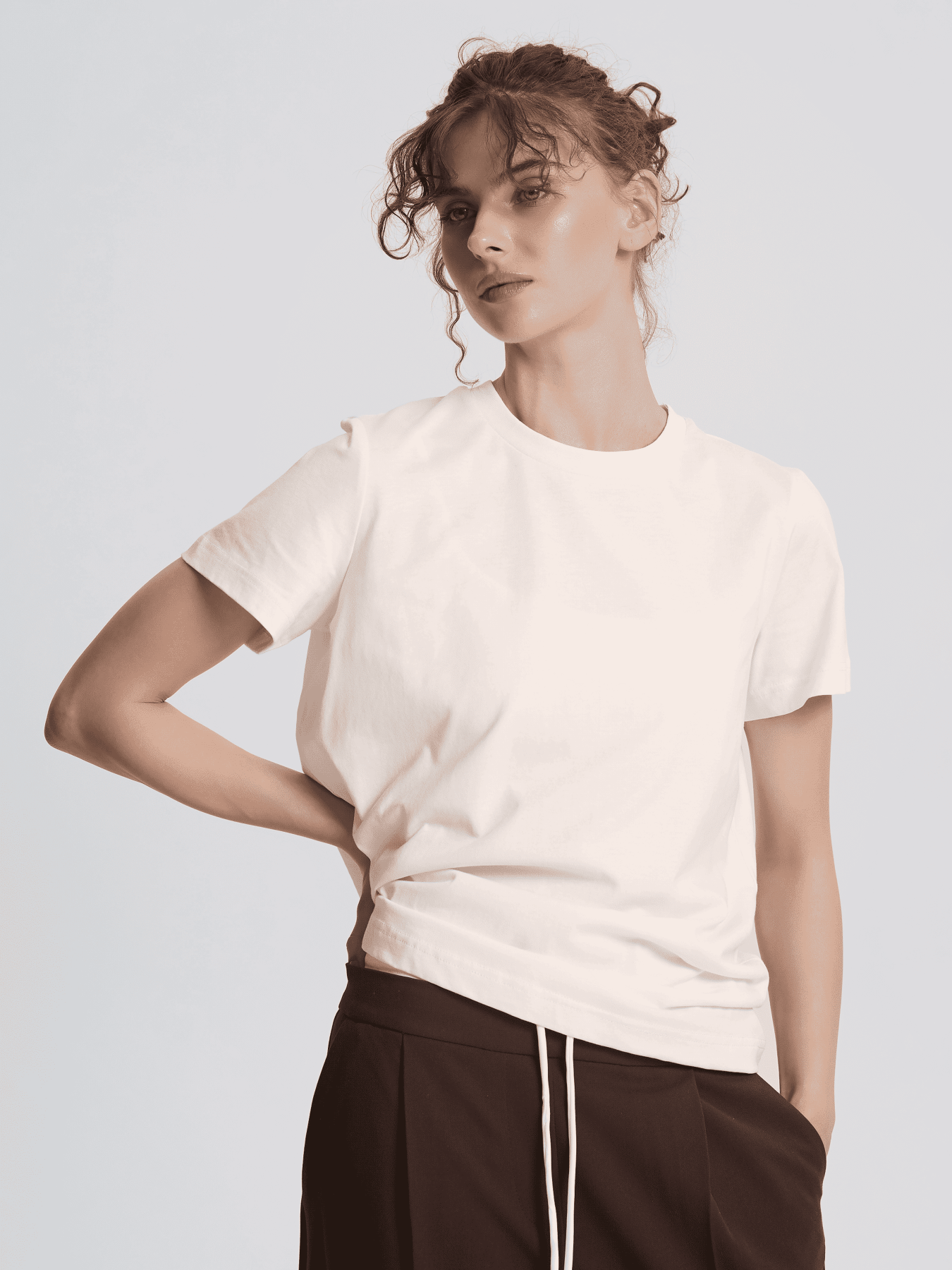 Футболка Роза модель 231107_beige Фото