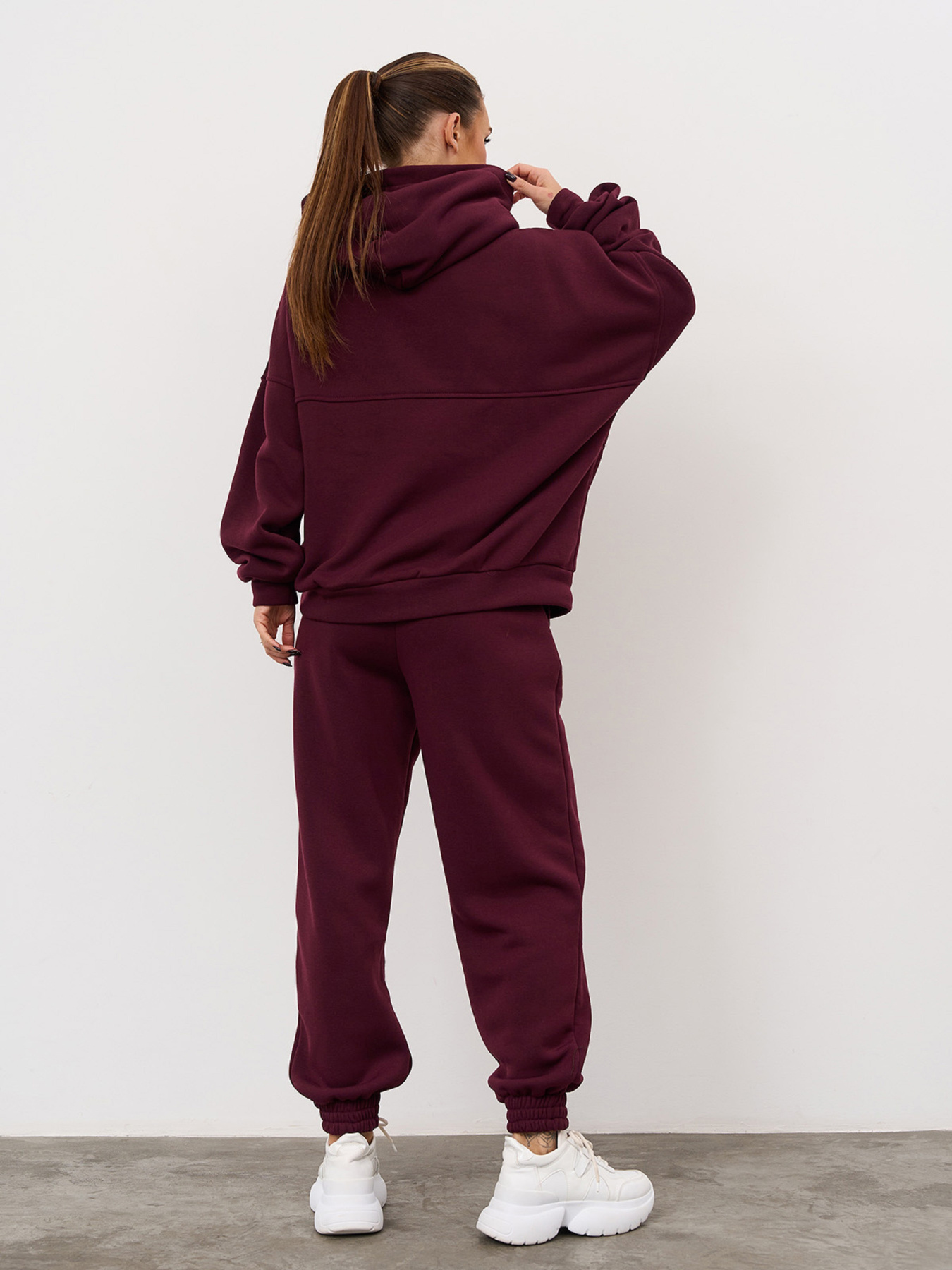 Спортивный костюм ISSA Plus модель 13624_темно-бордовый Фото