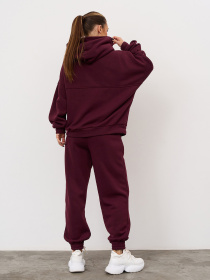 Спортивный костюм ISSA Plus модель 13624_темно-бордовый Фото