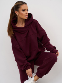 Спортивный костюм ISSA Plus модель 13624_темно-бордовый Фото