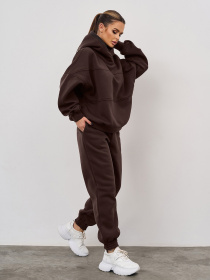 Спортивный костюм ISSA Plus модель 13624_темно-коричневый Фото